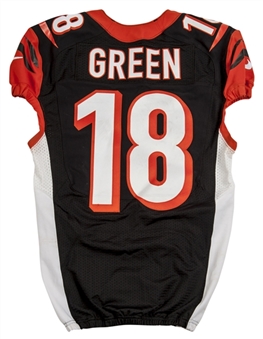 2013 AJ Green Game Used Bengals (12/29/13) Jersey